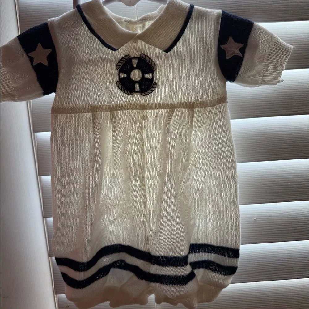 Nautical Sweater Romper